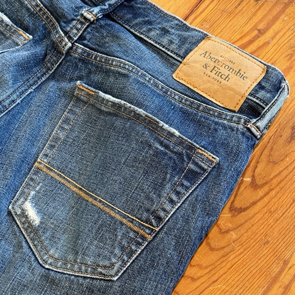 Abercrombie And Fitch Jeans Low Rise Bootcut 31x32 Y2K (A0122) - Picture 5 of 7
